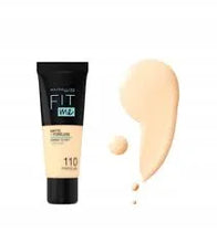 Maybelline Fit Me Matte Foundation 110 tube for natural skin tone coverage