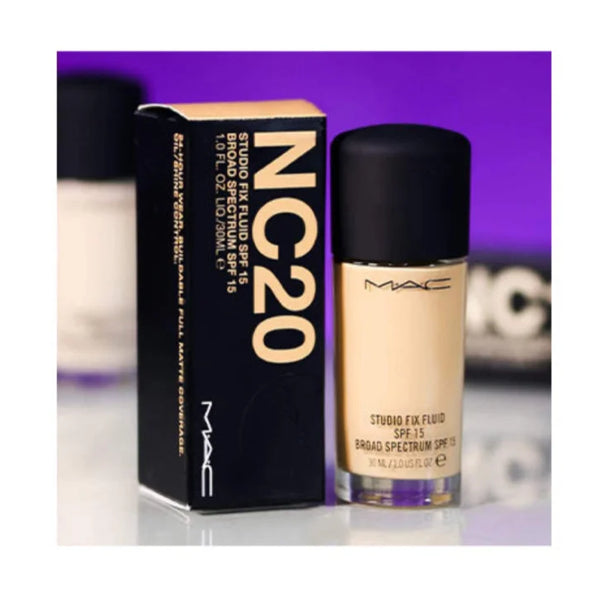  MAC Studio Fix NC20 matte finish foundation with SPF 15