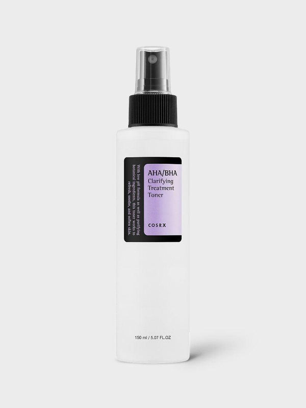 Cosrx AHA/BHA toner for gentle exfoliation and skin clarity
