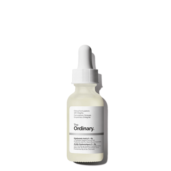  The Ordinary Hyaluronic Acid 2% serum for deep hydration and plump skin.
